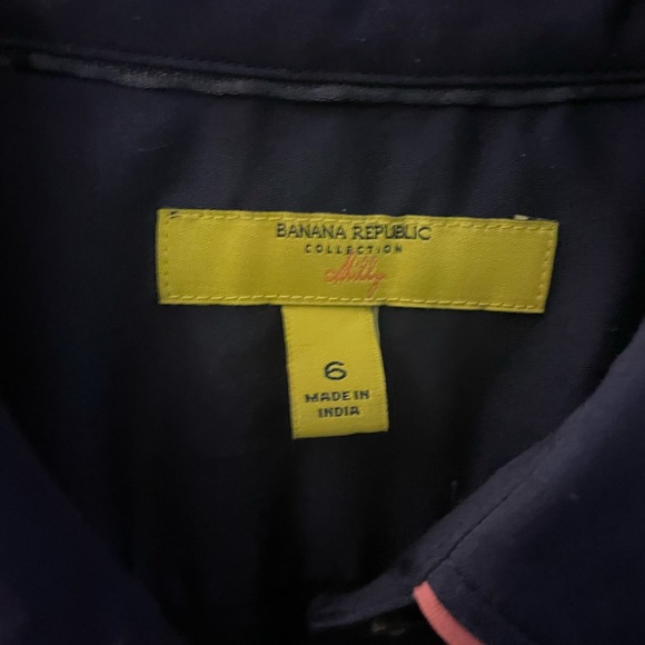 Banana Republic x Milly collection blouse. Size 6. Pristine. - Picture 2 of 2